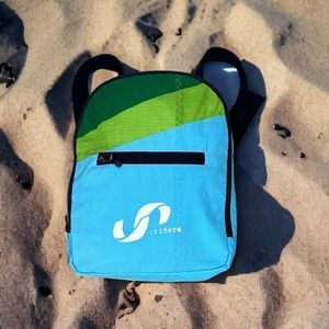 Repurposed Kite (upcycled) small back pack Soflo Riders